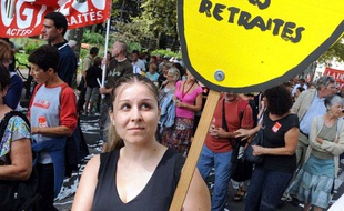 Lors de la manifestation contre la réforme des retraites le 7 septembre 2010 à Toulouse.