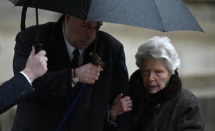Raymonde Bocuse (ici aux obsèques de son époux) est décédée le 13 janvier 2019 à l'âge de 93 ans.