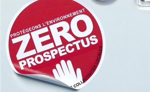 Le logo de la campagne "Zéro prospectus" de E.Leclerc.