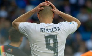 Karim Benzema lors du match Real - Rayo Vallecano, le 20 décembre 2015 à Madrid