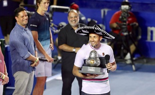 Nick Kyrgios a remporté le tournoi d'Acapulco, au Mexique, le 2 mars 2019.