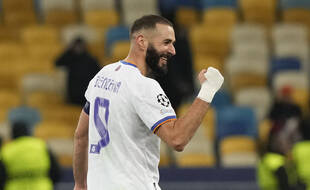 Karim Benzema a inscrit le 5e but du Real Madrid sur la pelouse du Shakhtar, le 19 octobre 2021.