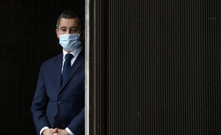 Gérald Darmanin, le ministre de l'Intérieur, pas dans un supermarché.