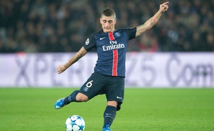 Marco Verratti lors du match entre le PSG et le Real Madrid le 21 octobre 2015.