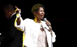 La chanteuse Aretha Franklin en novembre 2017 à New York.