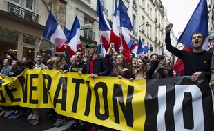 Manifestation de Génération identitaire à Paris. (Illustration)