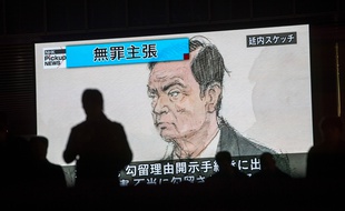 Carlos Ghosn lors de son audience, le 8 janvier 2019 (image d'illustration).