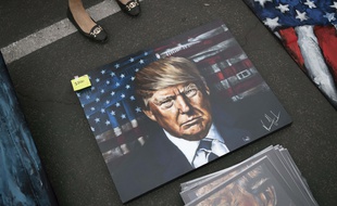 Un portrait du président des Etats-Unis, Donald Trump.