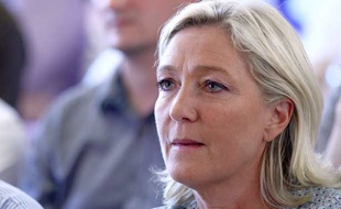 Marine Le Pen à Fréjus le 7 septembre 2014.