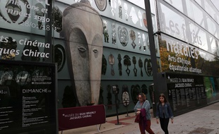 Un des totems béninois au musée du Quai Branly-Jacques Chirac, le 18 octobre 2017
