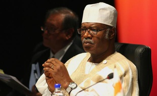 Le Premier ministre camerounais, Philémon Yang, à Perth en Australie le 28 octobre 2011