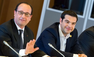 François Hollande et Alexis Tsipras le 22 juin à Bruxelles.