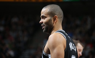 Tony Parker, ici en décembre lors d'un match NBA entre les Spurs et Utah.