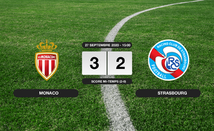 Monaco - RC Strasbourg: 3-2 pour Monaco contre le RC Strasbourg au stade Louis II