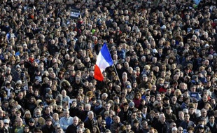 La marche à Rennes le 11 janvier 2015 en hommage aux 17 victimes des attentats en France