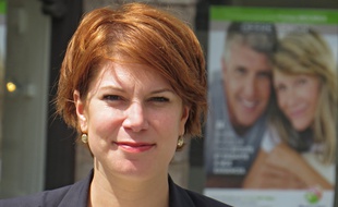 Valérie Petit, candidate sous l'étiquette La république en marche, dans la 9e circonscription du Nord.