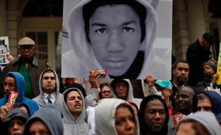 Une marche en soutien à Trayvon Martin, en Floride, demandant l'arrestation du tireur, George Zimmerman, le 28 mars 2012.