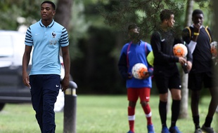 Anthony Martial à Clairefontaine, le 2 septembre 2015