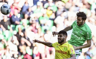 Benjamin Corgnet a sauvé les Verts avec un puissant coup de tête ce dimanche.