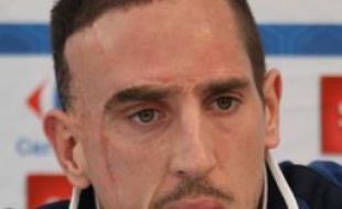 Franck Ribéry, le 21 mars 2011, à Clairefontaine.