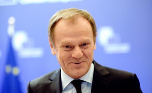 Le président du Conseil européen Donald Tusk le 17 février 2016 à Bruxelles