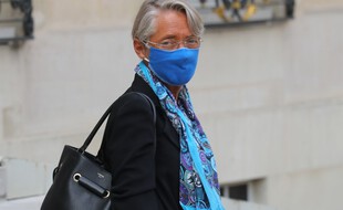 Elisabeth Borne à la sortie de l'Elysée, le 3 septembre 2020.