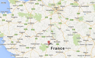 Google map de Châteauroux.