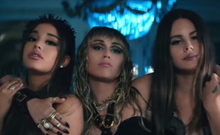 Ariana Grande, Miley Cyrus et Lana Del Rey dans le clip de