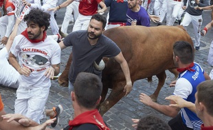 Trois personnes ont été encornées dimanche 14 juillet 2019, dernier jour de la San Fermin, dans les rues de Pampelune