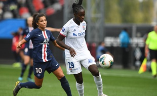 Griedge Mbock, ici en septembre 2019 lors du Trophée des championnes remporté contre le PSG.