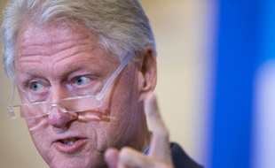 L'ex-président américain Bill Clinton le 7 janvier 2016 à Dubuque (Iowa)