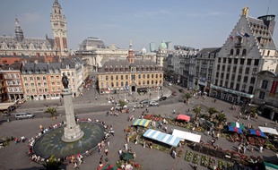 La place du général de Gaulle, à Lille.