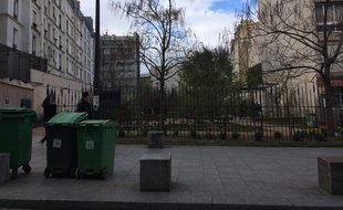 L'entrée du parc Alain-Bashung à la Goutte-d'Or.