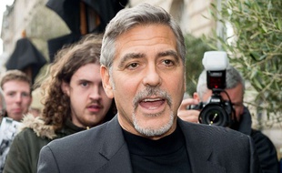 L'acteur George Clooney à Édimbourg le 12 novembre 2015
