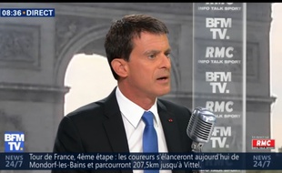 Manuel Valls sur BFMTV le 04/07/2017.