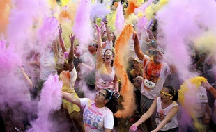 La course Color Me Rad à Jacksonville aux Etats-Unis, le 25 mars 2017.