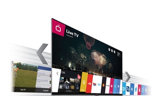 L'interface WebOS présente sur les téléviseurs connectés LG.