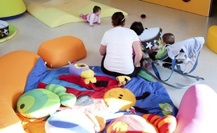 Dans une crèche à Marseille.