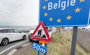 Illustration de la frontière belge.