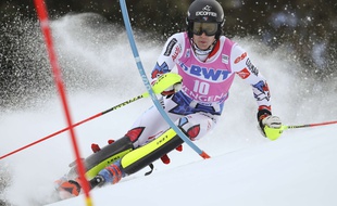 Clement Noel competes à Wengen, le 20 janvier 2019.