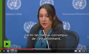 Capture d'écran de la vidéo sur You Tube venant de Russia Today, un site pro-russe.