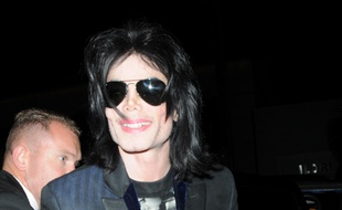 Le chanteur Michael Jackson en 2008