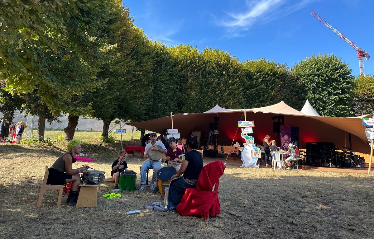 Rock en Seine : Ateliers DJ, cours de batterie... Les enfants s'éclatent au mini Rock