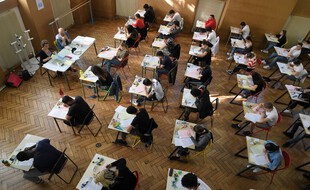 Une épreuve du bac en 2019 à Strasbourg.