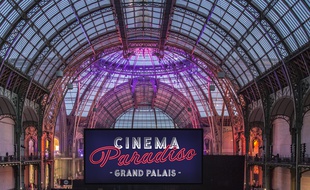 La nef du Grand Palais aux couleurs de l'événement Cinema Paradiso