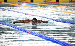 Mehdy Metella lors du Meeting Open Méditerranée, en mars 2017, à Marseille.