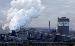 L'usine du groupe Tata Steel à Scunthorpe en Angleterre, le 22 décembre 2015