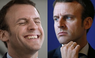 Macron qui rit, Macron qui pleure.