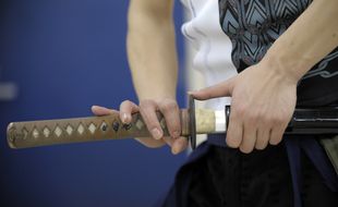 Illustration d'un Katana, le sabre des samouraïs japonais.