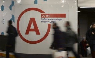 Les couloirs du RER A à Paris (image d'illustration).